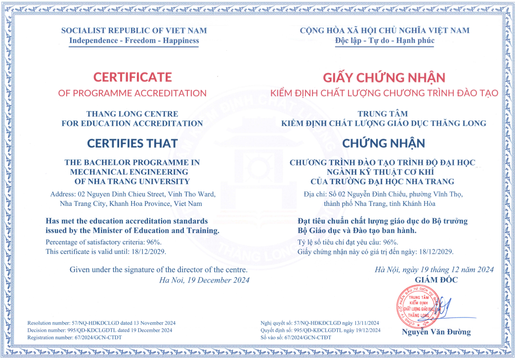 Chứng nhận GD
