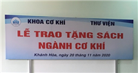 KHOA CƠ KHÍ TẶNG SÁCH CHO THƯ VIỆN - NHÂN NGÀY NHÀ GIÁO VIỆT NAM 20-11