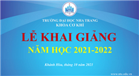 KHOA CƠ KHÍ TỔ CHỨC LỄ KHAI GIẢNG NĂM HỌC 2021 - 2022  