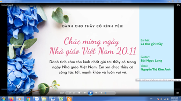 HOẠT ĐỘNG CHÀO MỪNG NGÀY NHÀ GIÁO VIỆT NAM 20/11