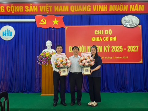 CHI BỘ KHOA CƠ KHÍ TỔ CHỨC THÀNH CÔNG ĐẠI HỘI  NHIỆM KỲ 2025-2027